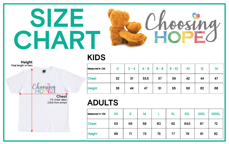 Choosing Hope unisex t-shirt - not personalised